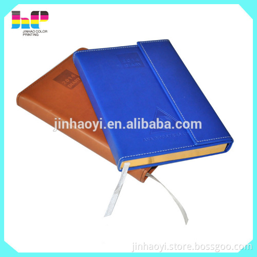Custom design pu leather cover notebook printing